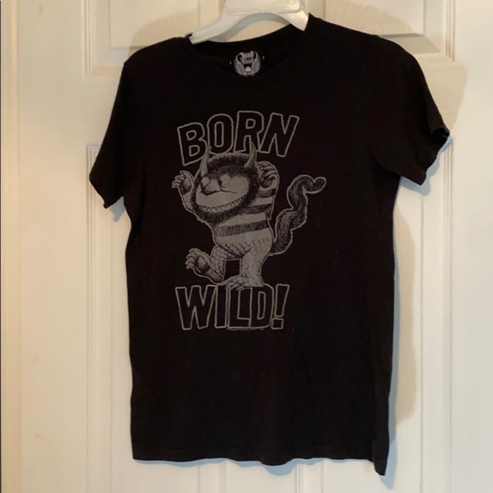 Where the wild things are t shirt born wild